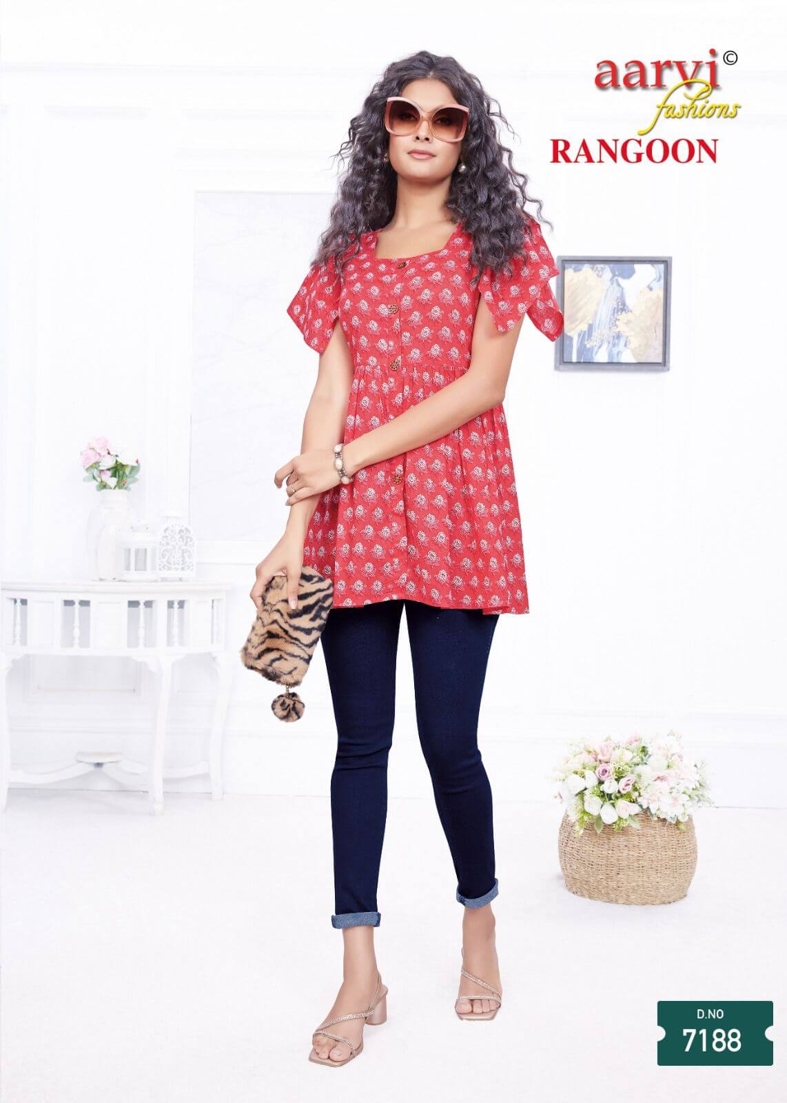 Aarvi Fashions Rangoon Ladies Short Tops Catalog collection 6
