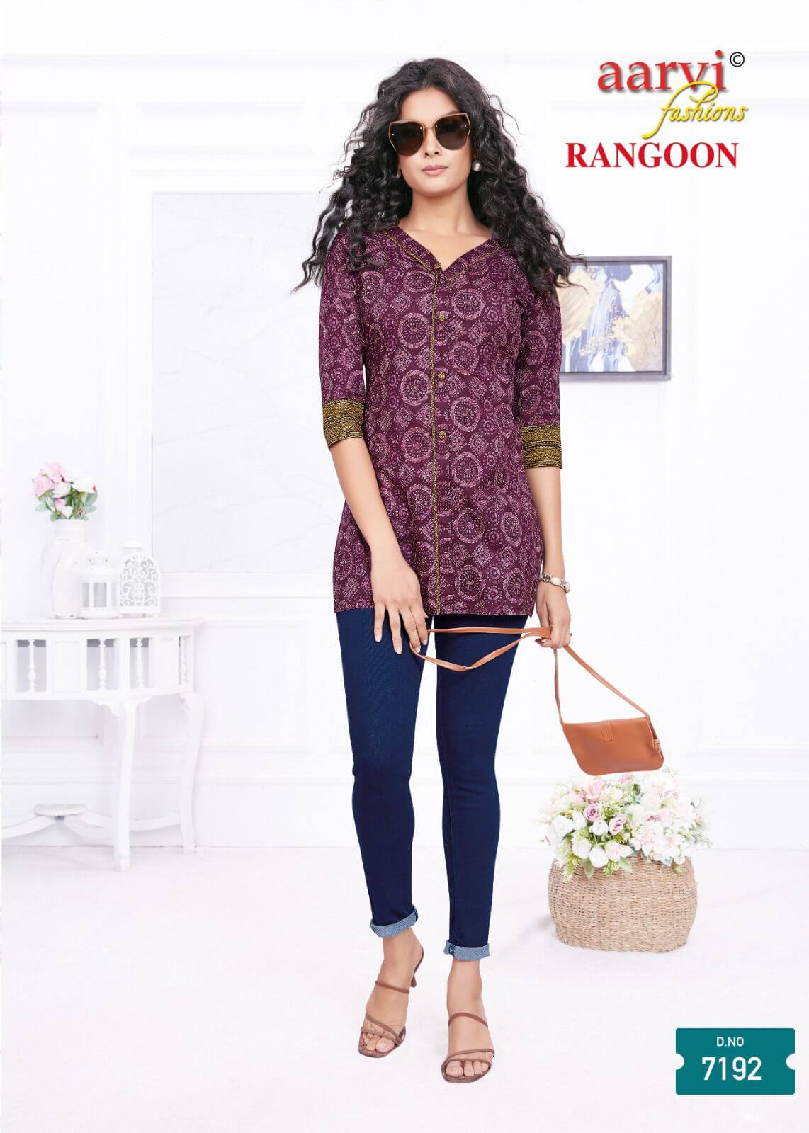 Aarvi Fashions Rangoon Ladies Short Tops Catalog collection 13