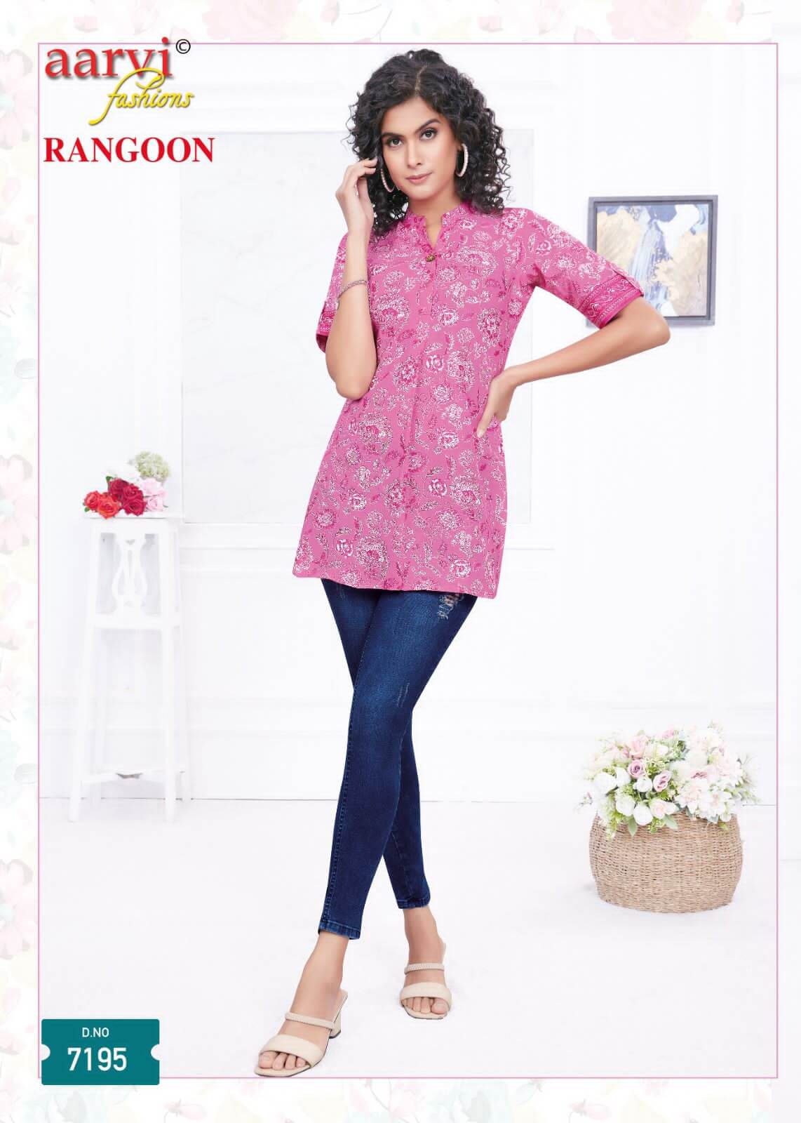 Aarvi Fashions Rangoon Ladies Short Tops Catalog collection 16