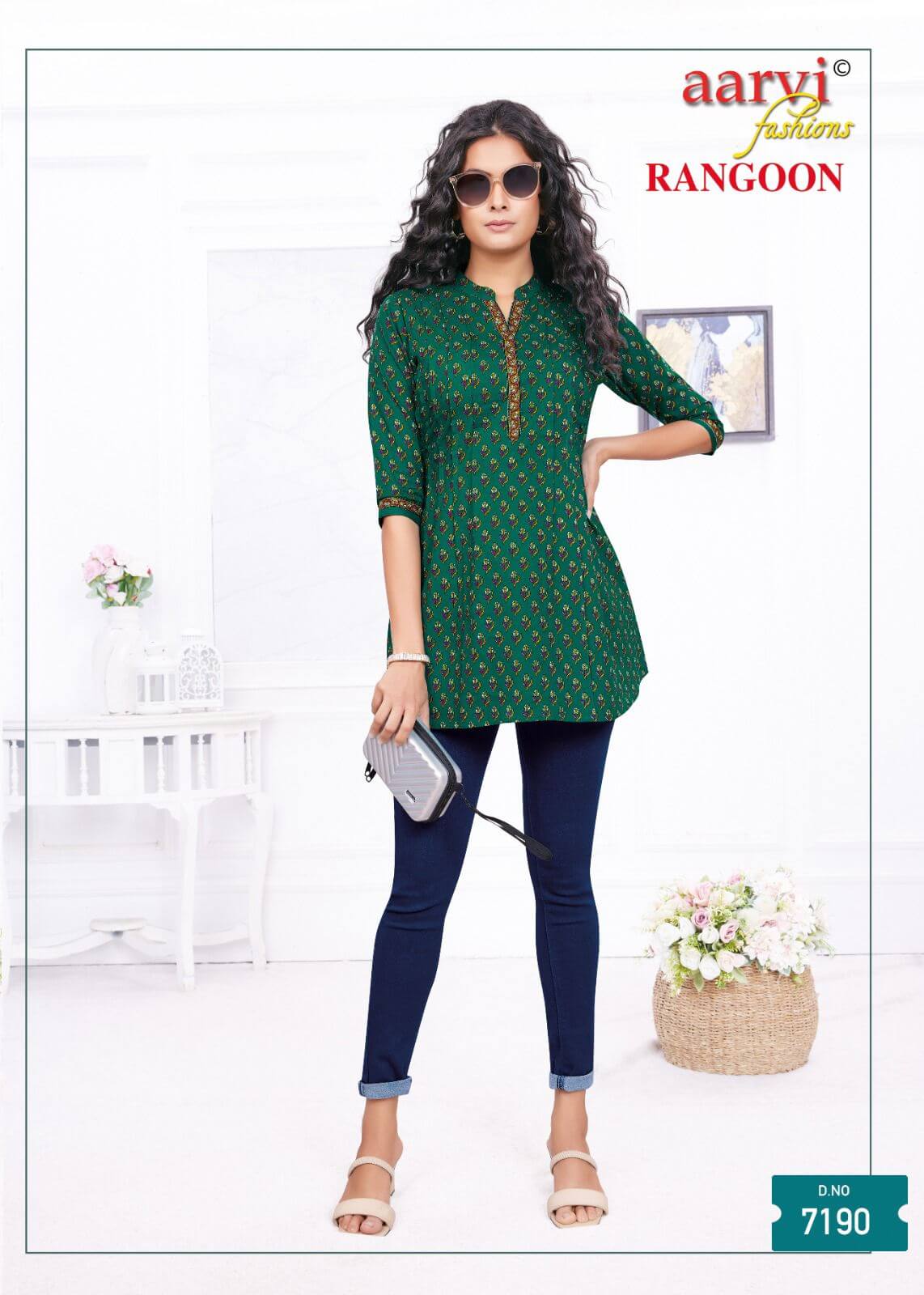 Aarvi Fashions Rangoon Ladies Short Tops Catalog collection 9