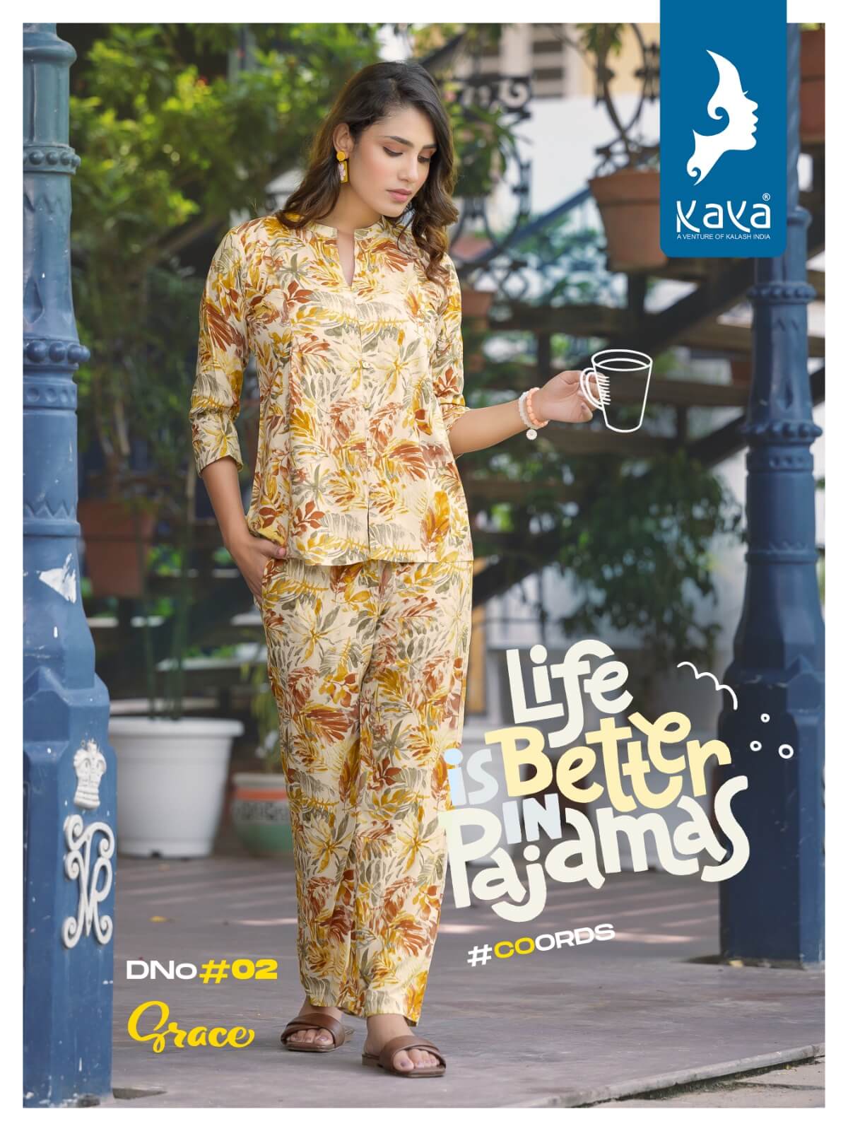 Kaya Grace Top With Bottom Co Ord Set Catalog collection 11