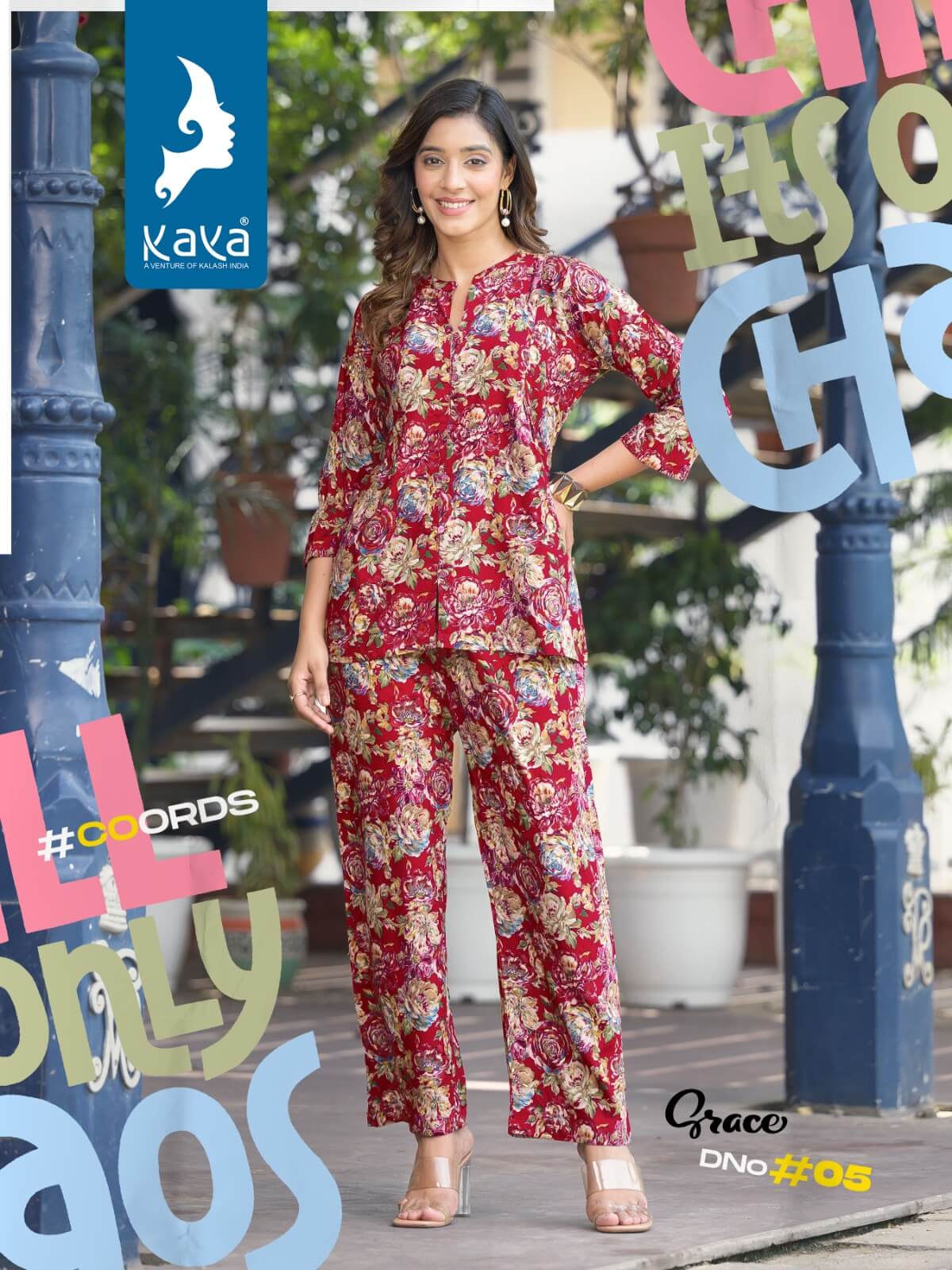 Kaya Grace Top With Bottom Co Ord Set Catalog collection 5