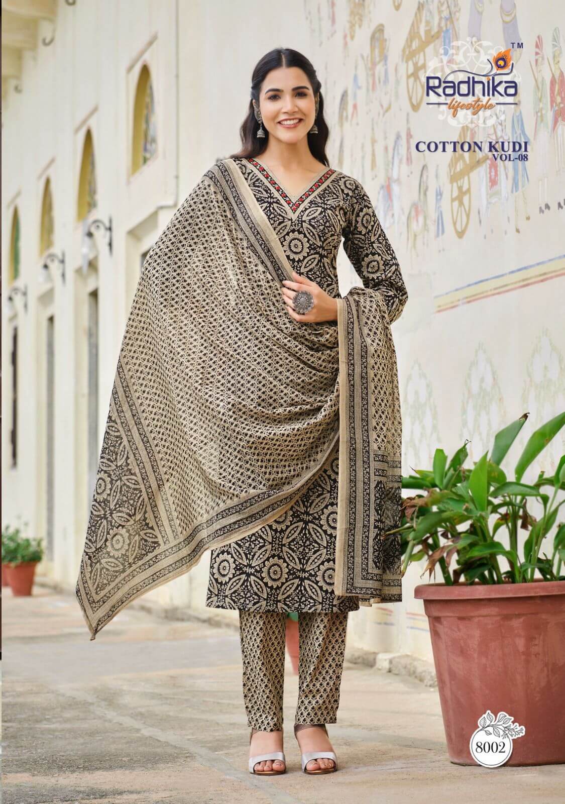 Radhika Cotton Kudi Vol 8 Printed Salwar Kameez Catalog collection 8