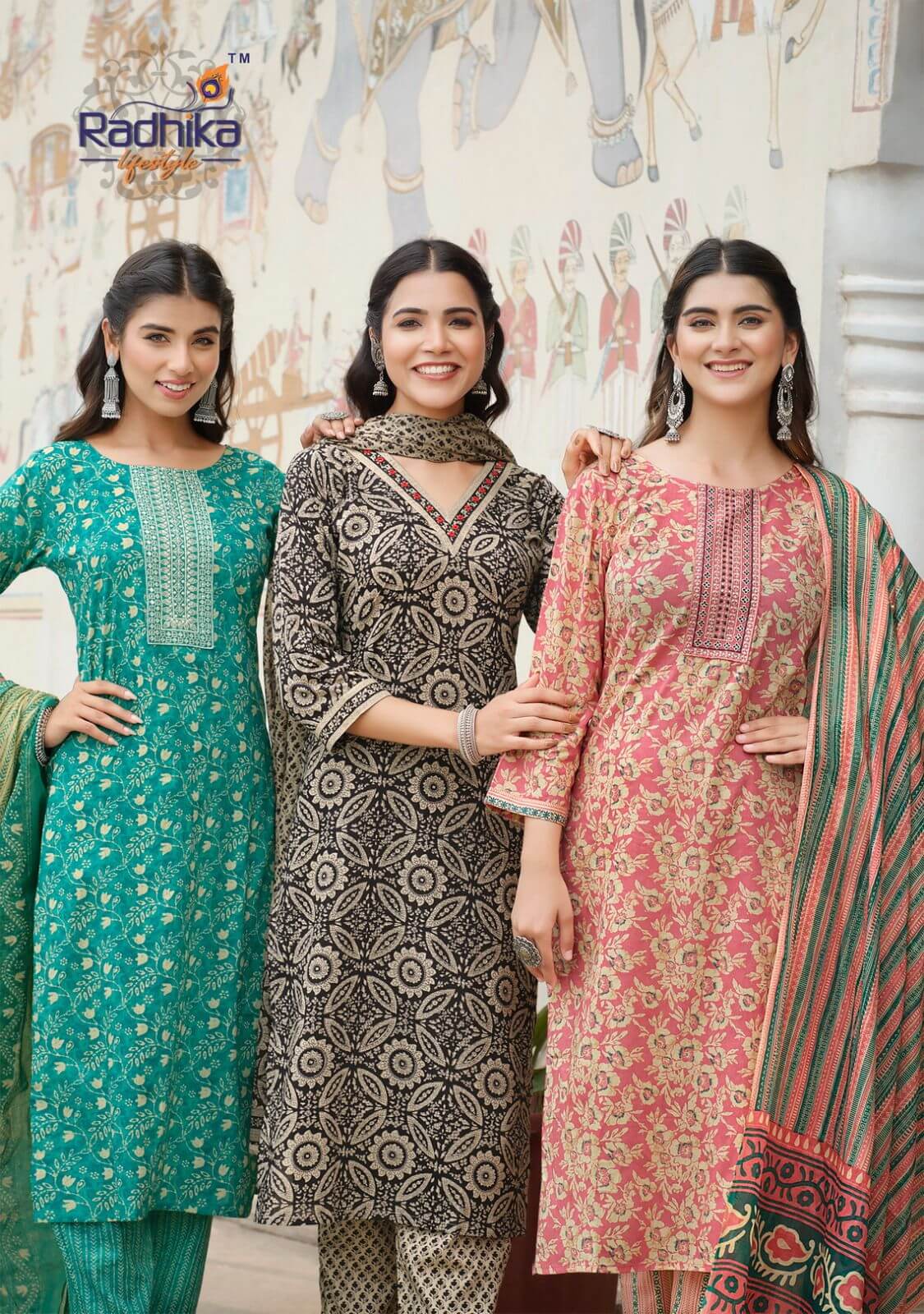 Radhika Cotton Kudi Vol 8 Printed Salwar Kameez Catalog collection 1