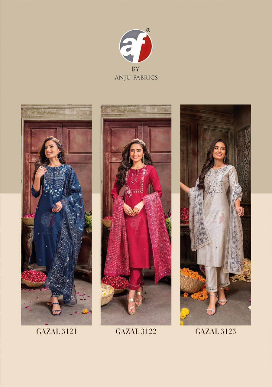 Anju Fabric Gazal Vol 3 Designer Wedding Party Salwar Suits collection 9