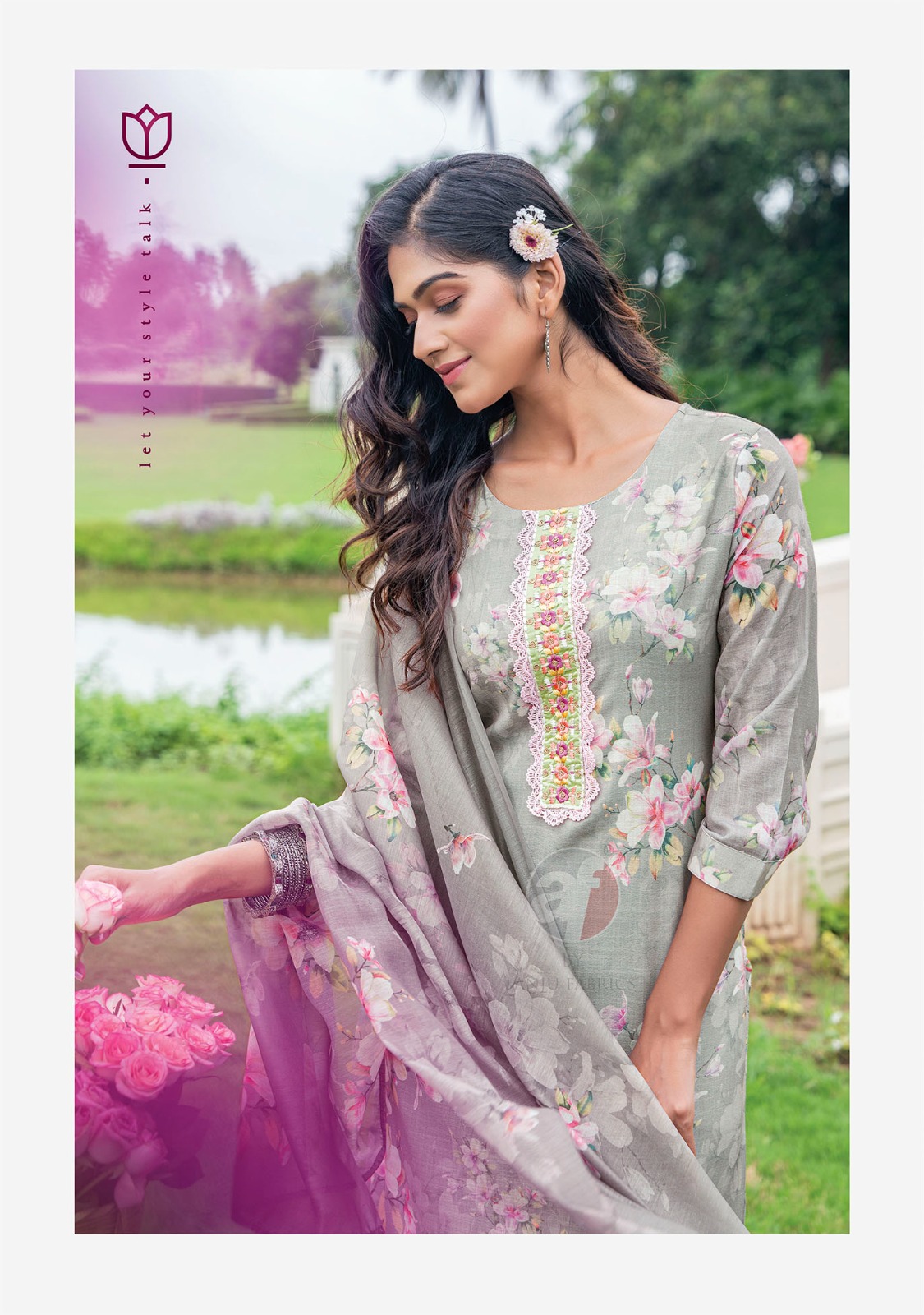 Anju Fabrics Sakhire Printed Salwar Kameez Catalog collection 7