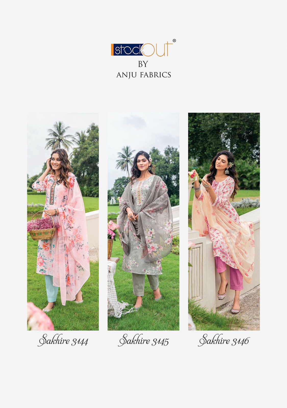 Anju Fabrics Sakhire Printed Salwar Kameez Catalog collection 3
