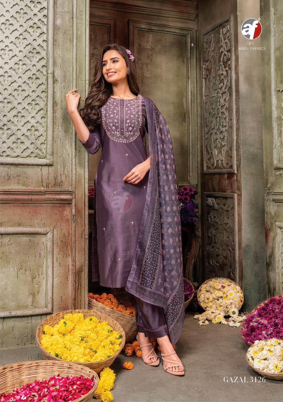 Anju Fabric Gazal Vol 3 Designer Wedding Party Salwar Suits collection 8