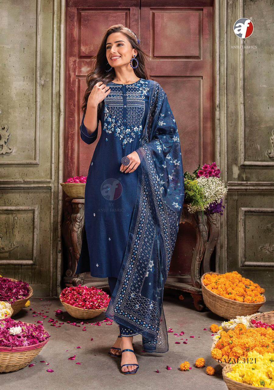 Anju Fabric Gazal Vol 3 Designer Wedding Party Salwar Suits collection 10