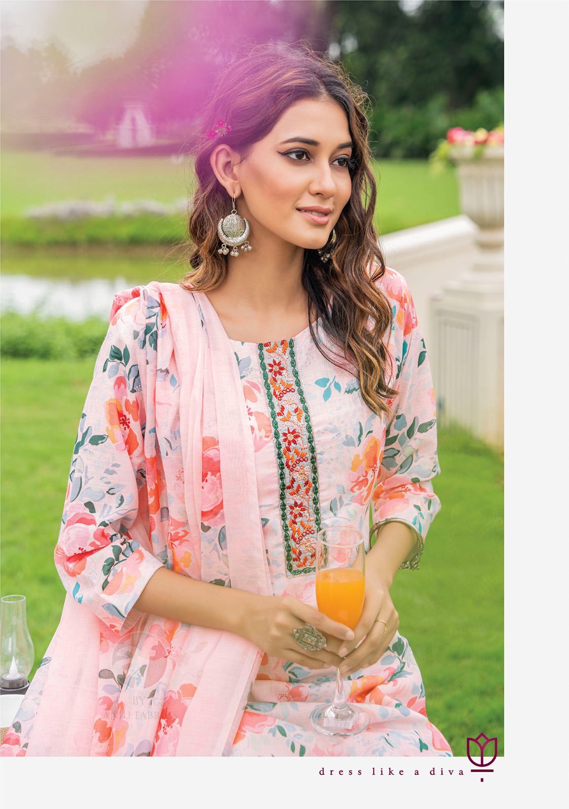 Anju Fabrics Sakhire Printed Salwar Kameez Catalog collection 9