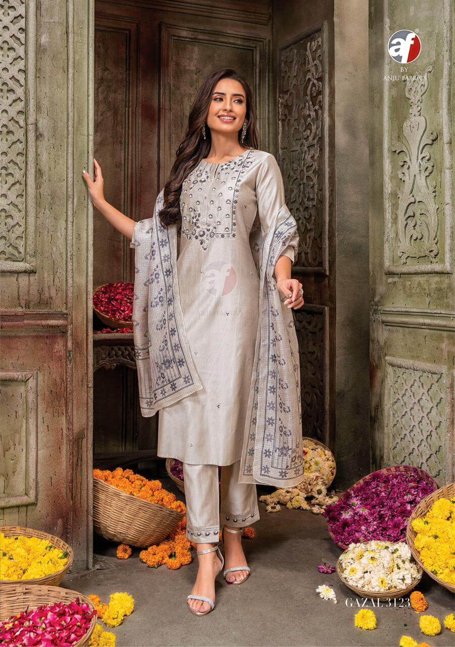 Anju Fabric Gazal Vol 3 Designer Wedding Party Salwar Suits collection 4
