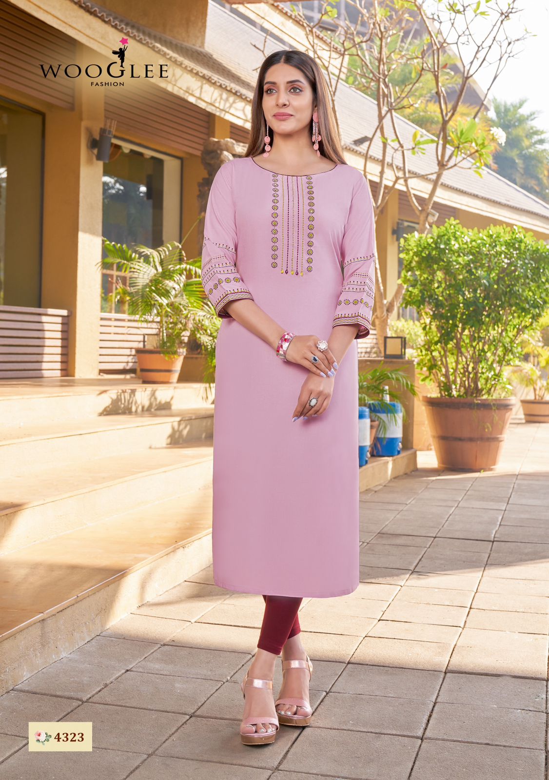 Wooglee Sakshi Vol 4 Embroidery Kurti Catalog collection 5