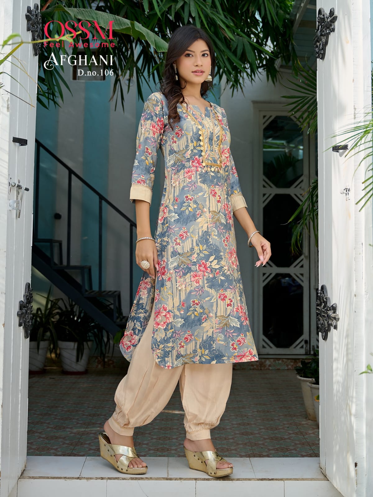 Ossm Afghani Kurtis With Bottom Catalog collection 7