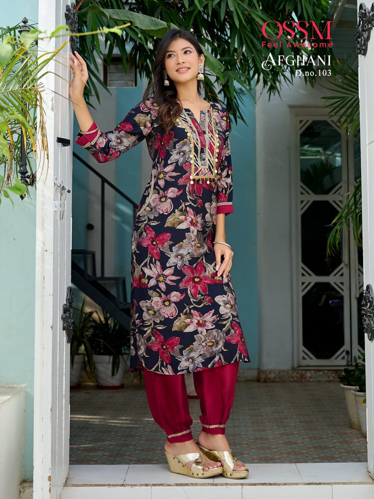 Ossm Afghani Kurtis With Bottom Catalog collection 2