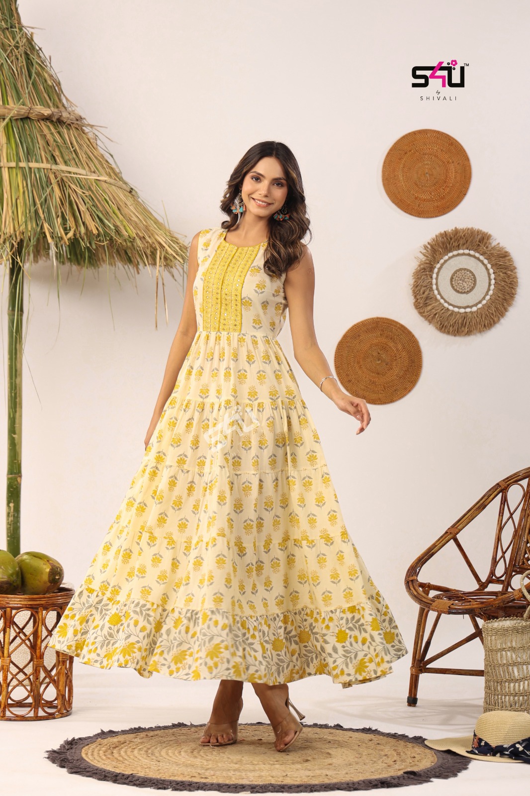 s4U Kurtis Flairy Tales vol 9 Gowns Catalog collection 1