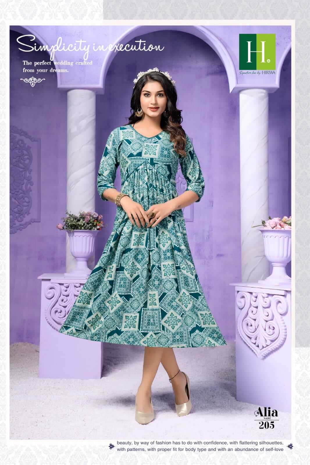 Hirwa Alia Rayon Kurti Catalog at Wholesale collection 6