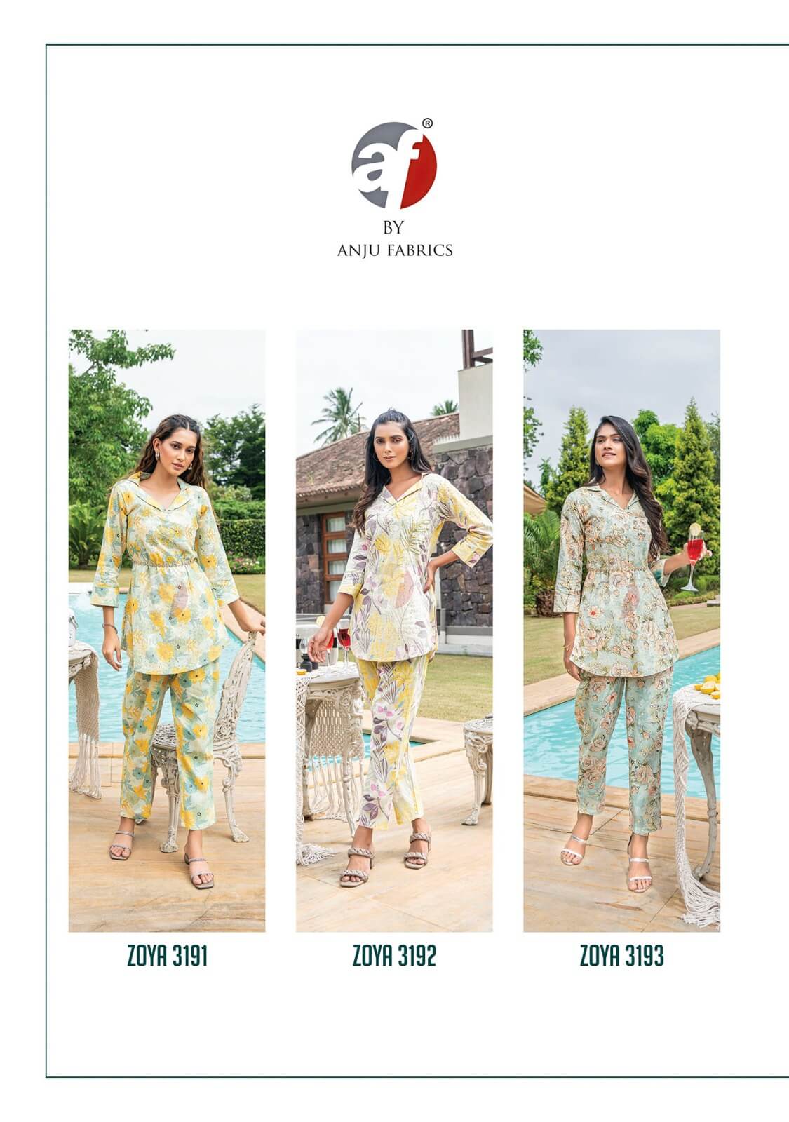 Anju Fabrics Zoya Vol 6 Co Ord Set Catalog collection 4