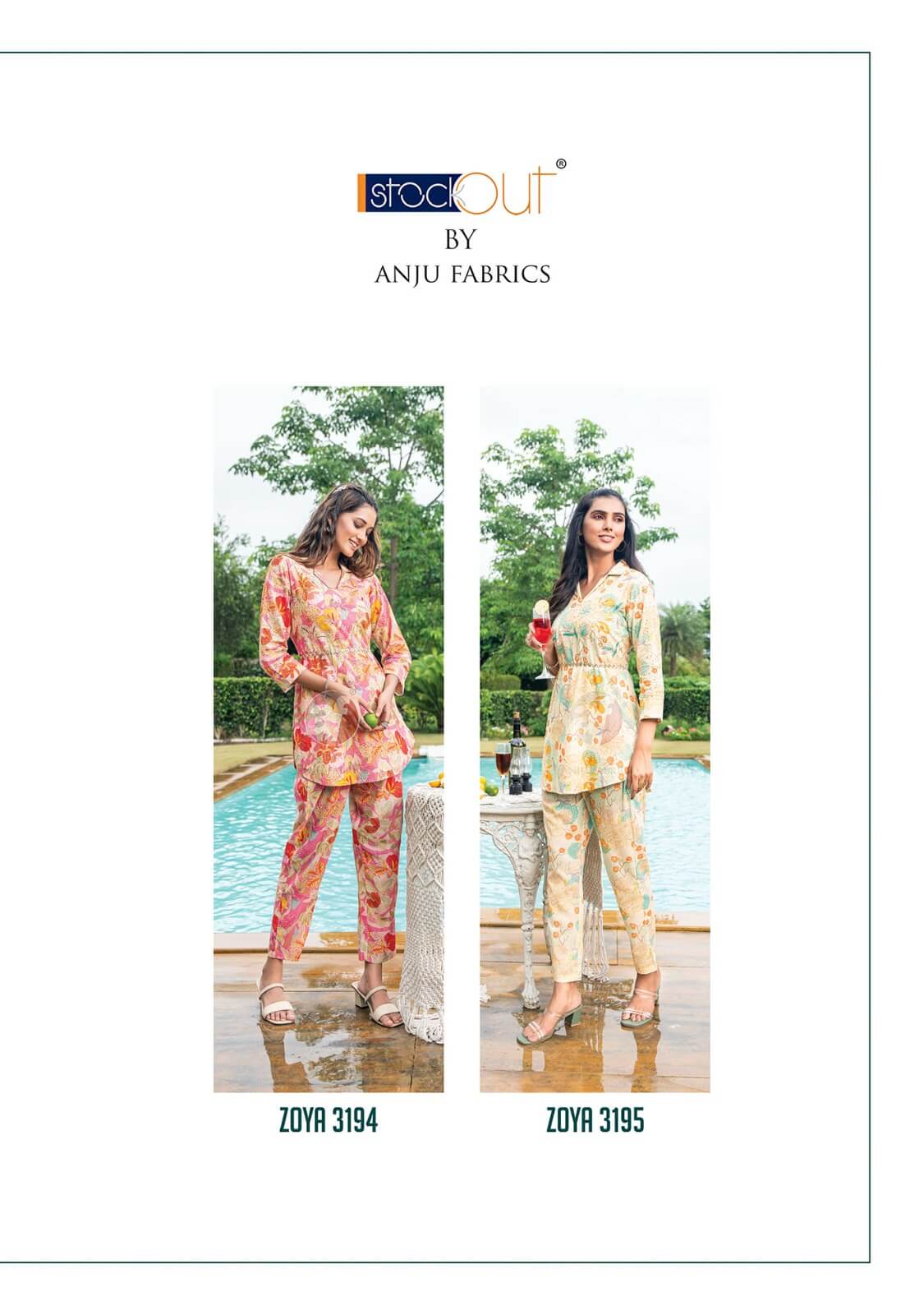 Anju Fabrics Zoya Vol 6 Co Ord Set Catalog collection 5