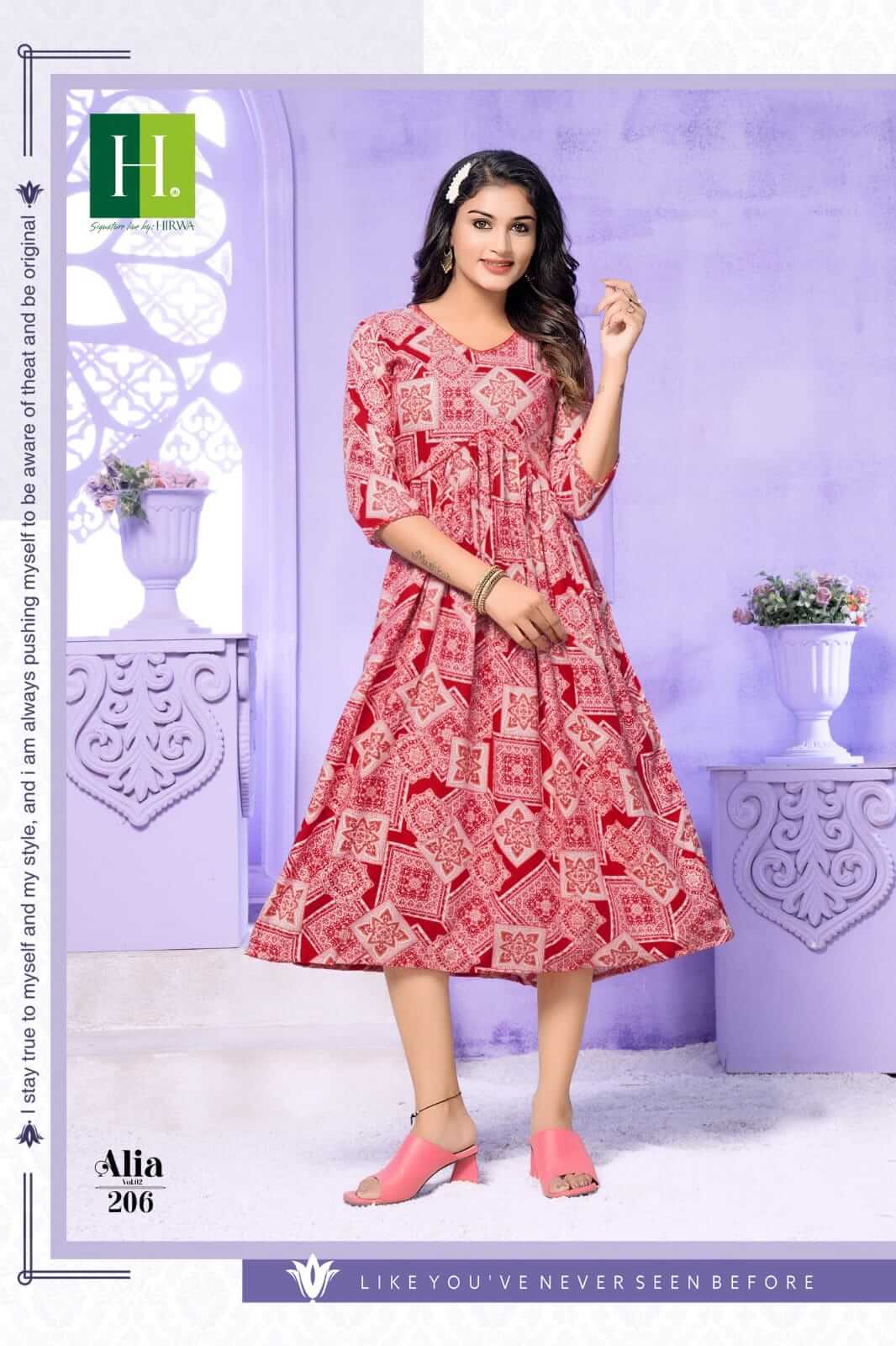 Hirwa Alia Rayon Kurti Catalog at Wholesale collection 2