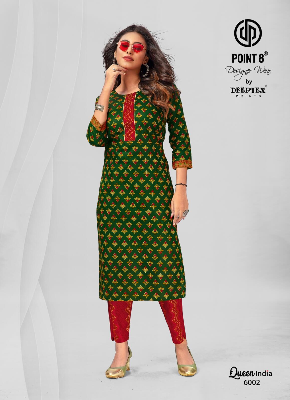 Deeptex Queen India vol 6 Kurtis with Bottom Catalog collection 3