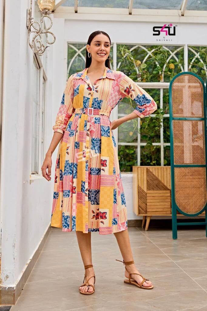 S4U Anokhi Vol 9 One Piece Dress Catalog collection 4