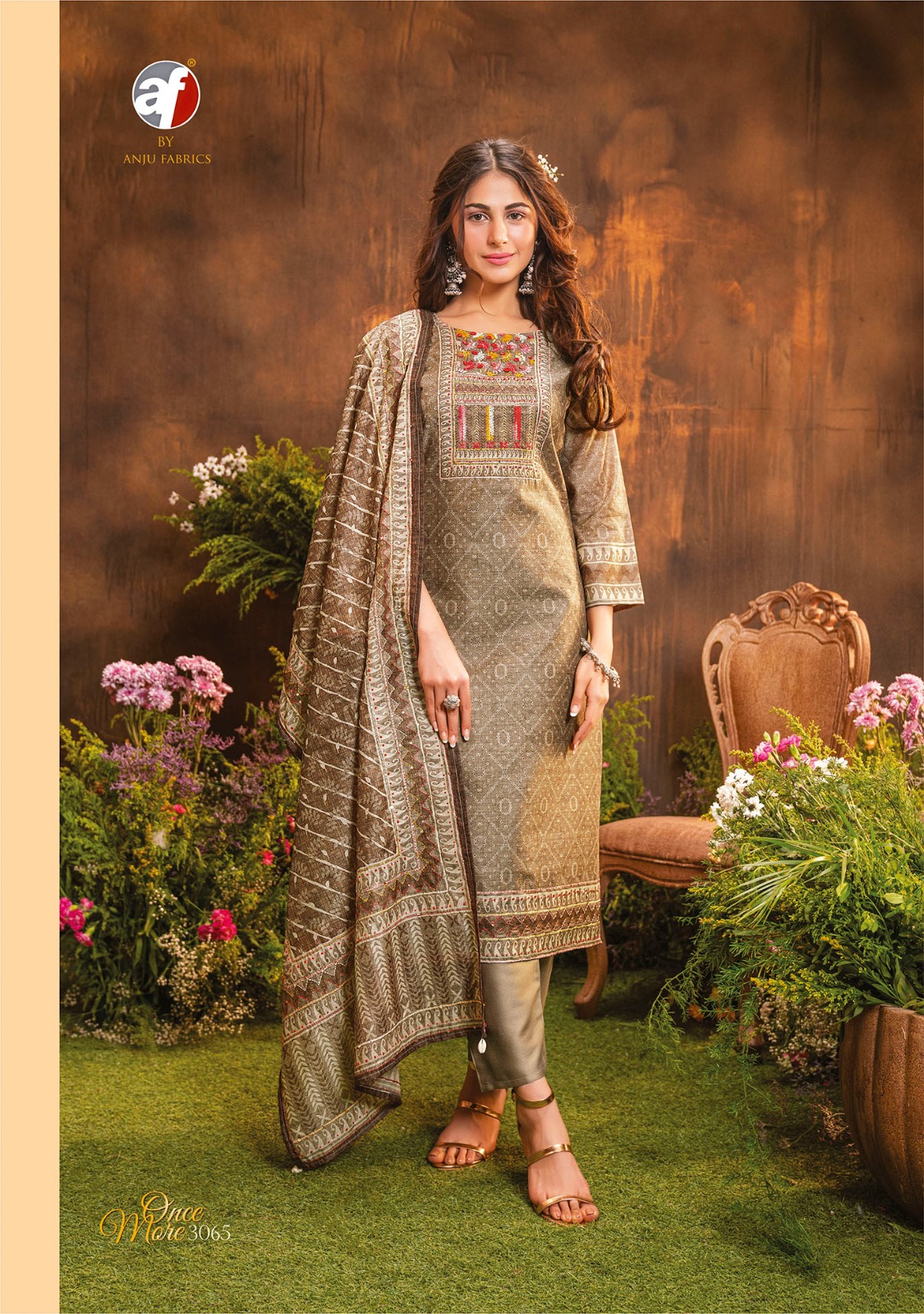 Anju Fabrics Once More Vol 2 Designer Wedding Party Salwar Suits collection 6