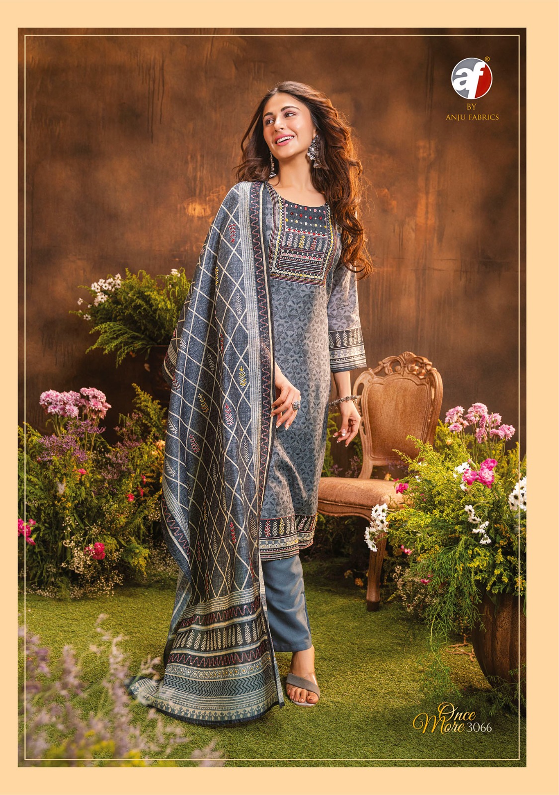 Anju Fabrics Once More Vol 2 Designer Wedding Party Salwar Suits collection 12