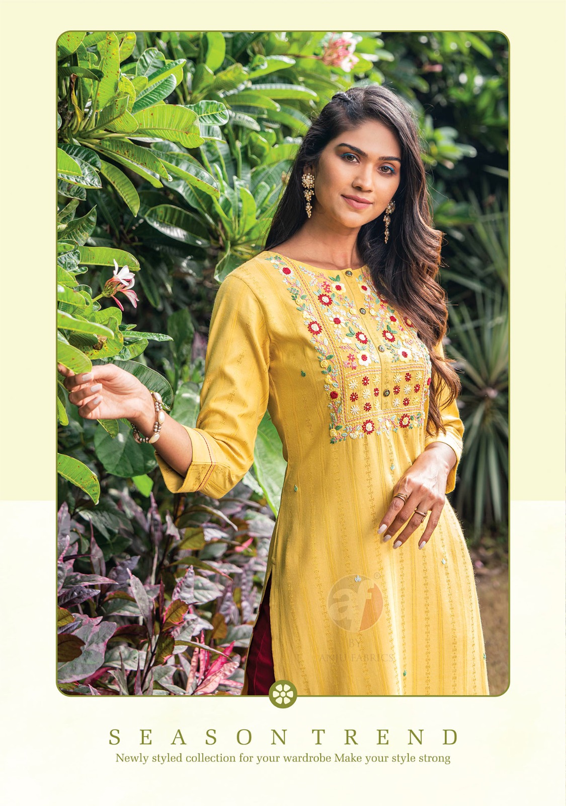 Anju Fabrics Impressive Vol 5 Designer Kurti Catalog collection 6