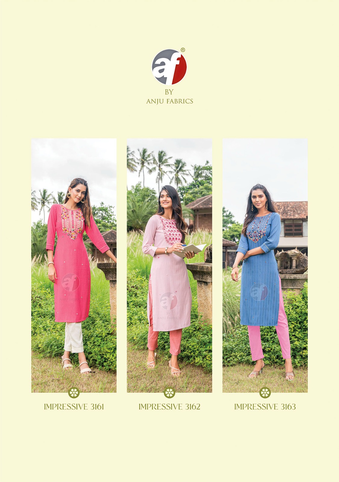 Anju Fabrics Impressive Vol 5 Designer Kurti Catalog collection 11