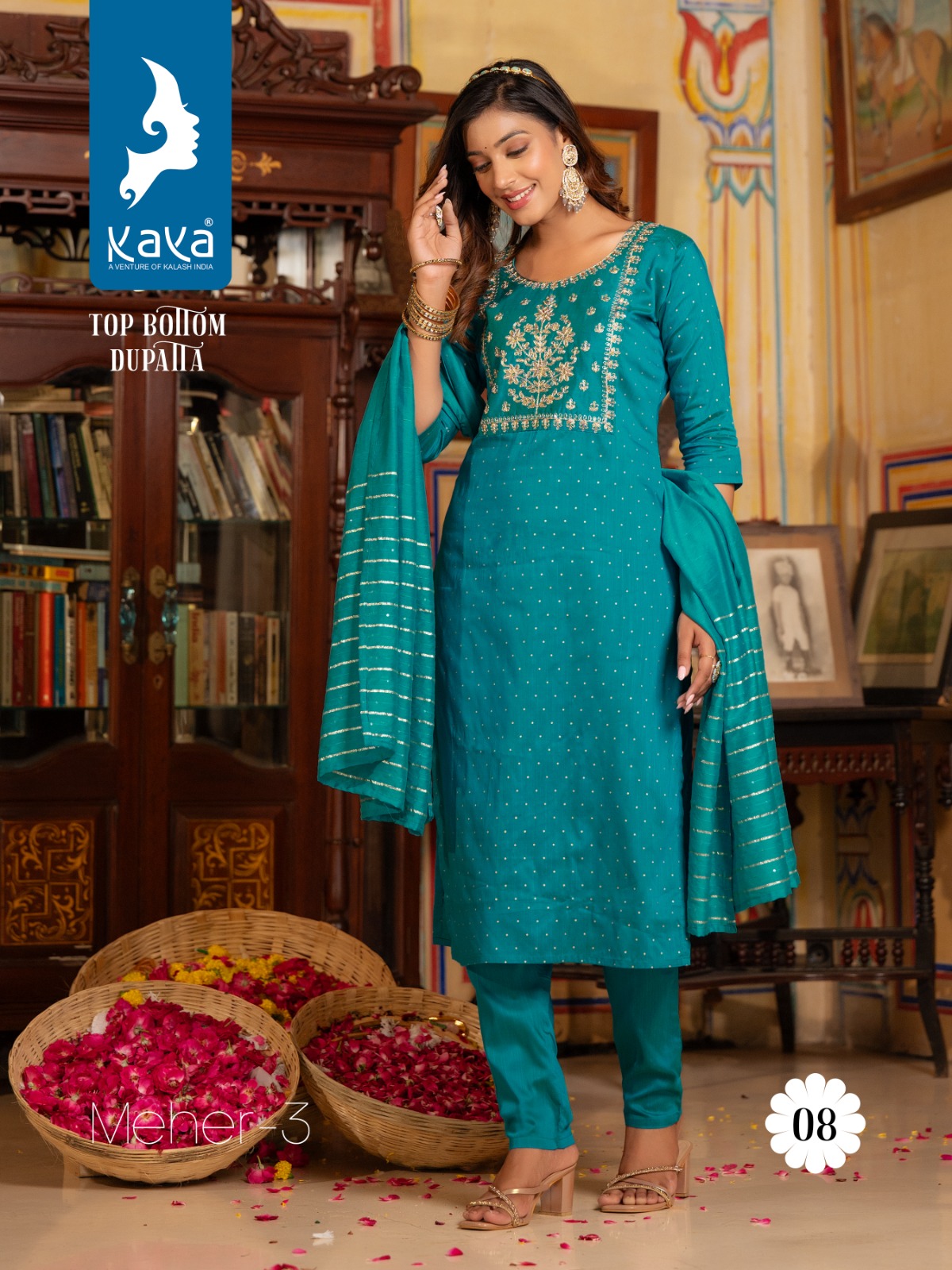 Kaya Meher Vol 3 Embroidery Salwar Kameez Catalog collection 11