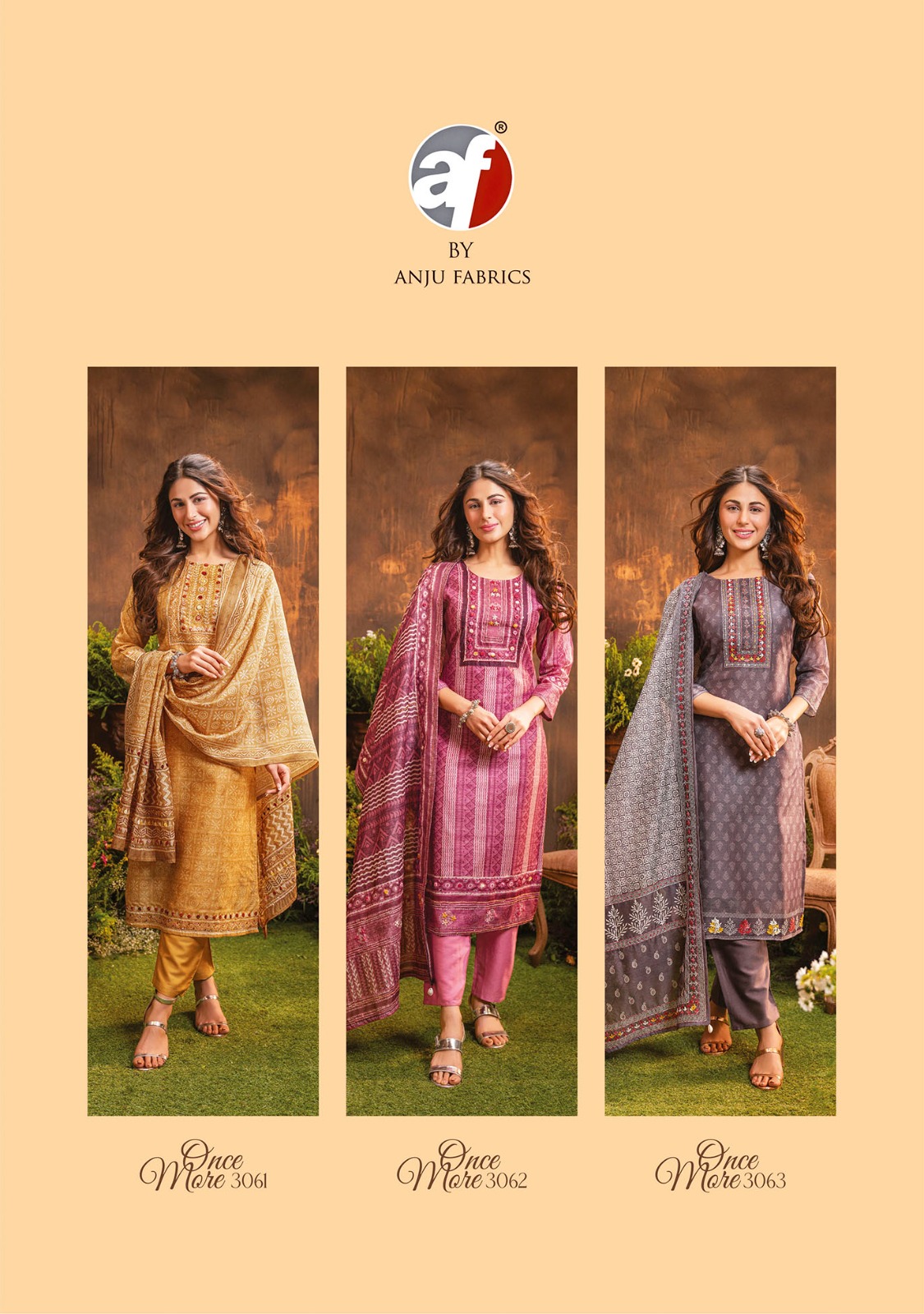 Anju Fabrics Once More Vol 2 Designer Wedding Party Salwar Suits collection 8