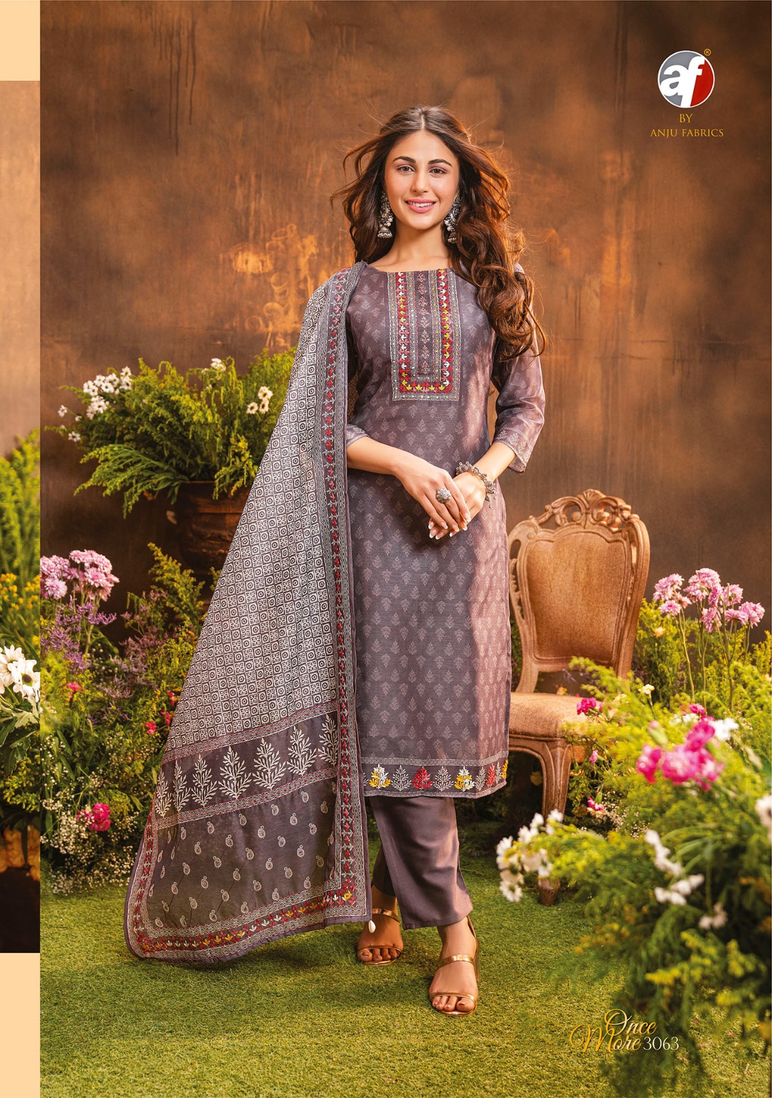 Anju Fabrics Once More Vol 2 Designer Wedding Party Salwar Suits collection 4