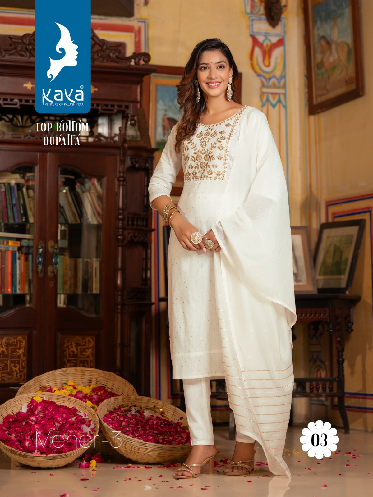 Kaya Meher Vol 3 Embroidery Salwar Kameez Catalog collection 2