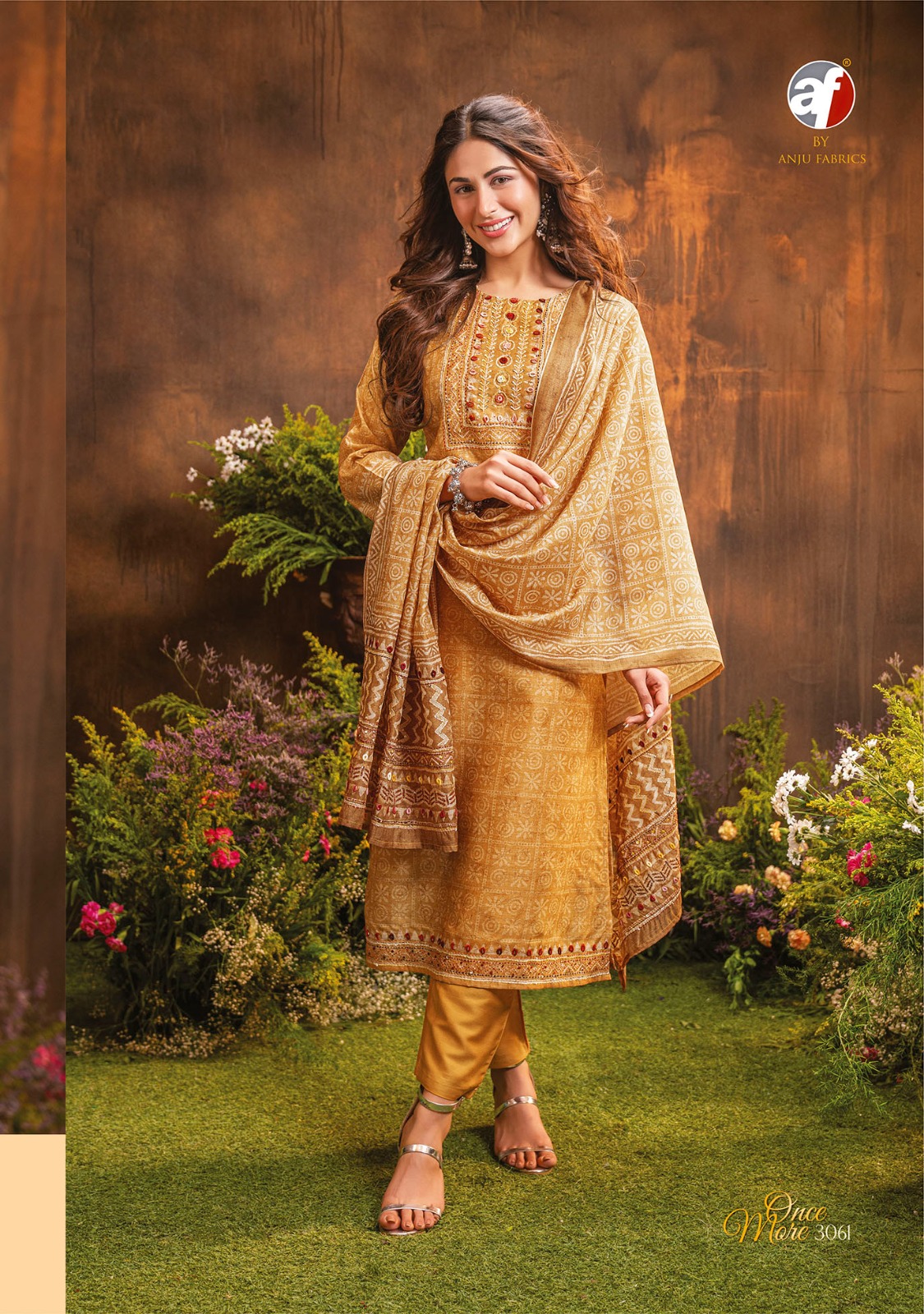 Anju Fabrics Once More Vol 2 Designer Wedding Party Salwar Suits collection 3