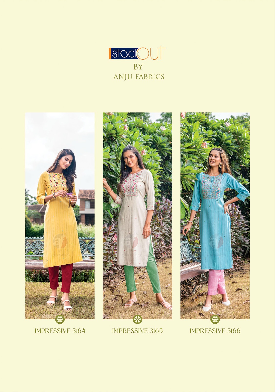 Anju Fabrics Impressive Vol 5 Designer Kurti Catalog collection 13