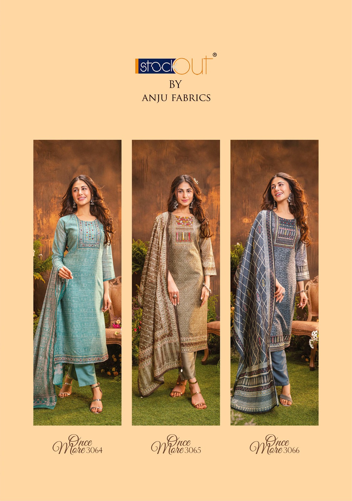Anju Fabrics Once More Vol 2 Designer Wedding Party Salwar Suits collection 10
