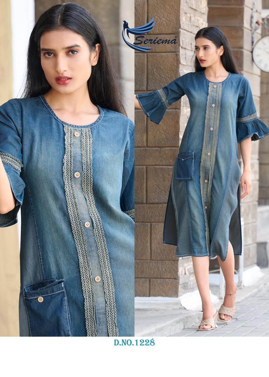 Seriema Kumb Capture Vol 5 Denim Kurti Catalog collection 5