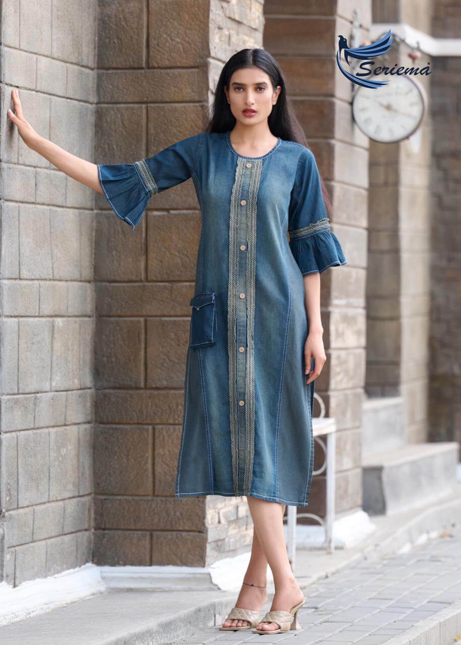 Seriema Kumb Capture Vol 5 Denim Kurti Catalog collection 2