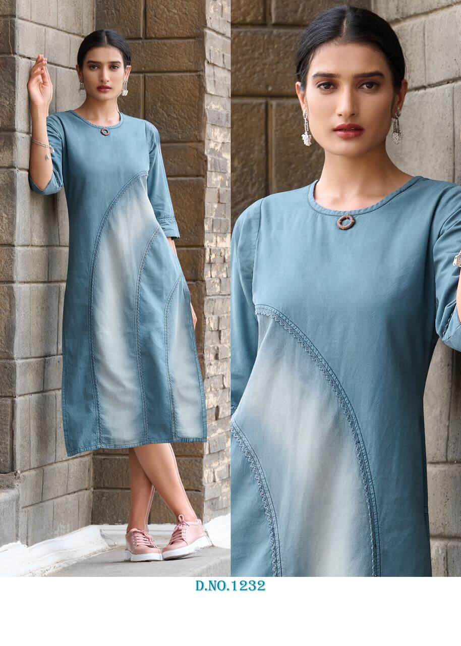 Seriema Kumb Capture Vol 5 Denim Kurti Catalog collection 10