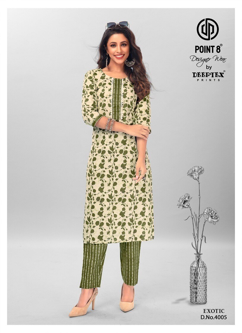 Deeptex Point 8 Exotic Vol 4 Kurtis With Bottom Catalog collection 7