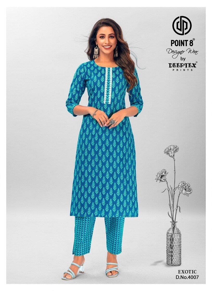 Deeptex Point 8 Exotic Vol 4 Kurtis With Bottom Catalog collection 4