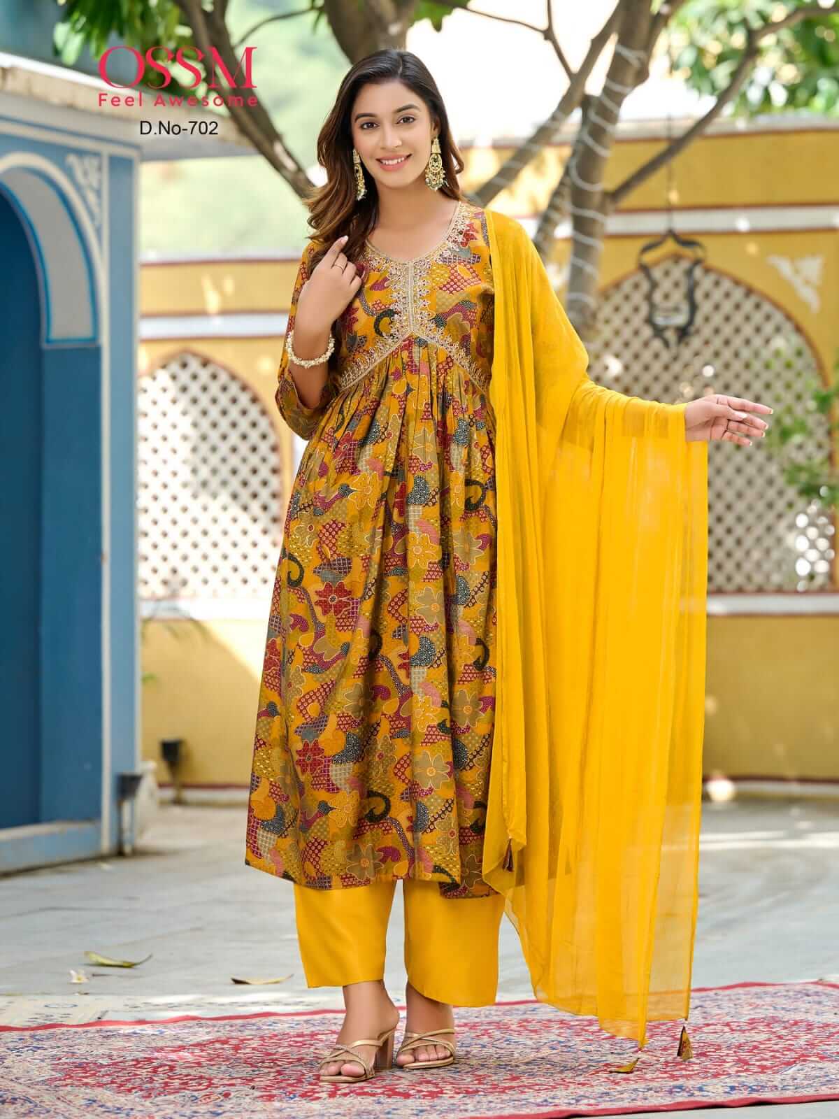 Ossm Resham Vol 7 Alia Printed Salwar Kameez Catalog collection 5