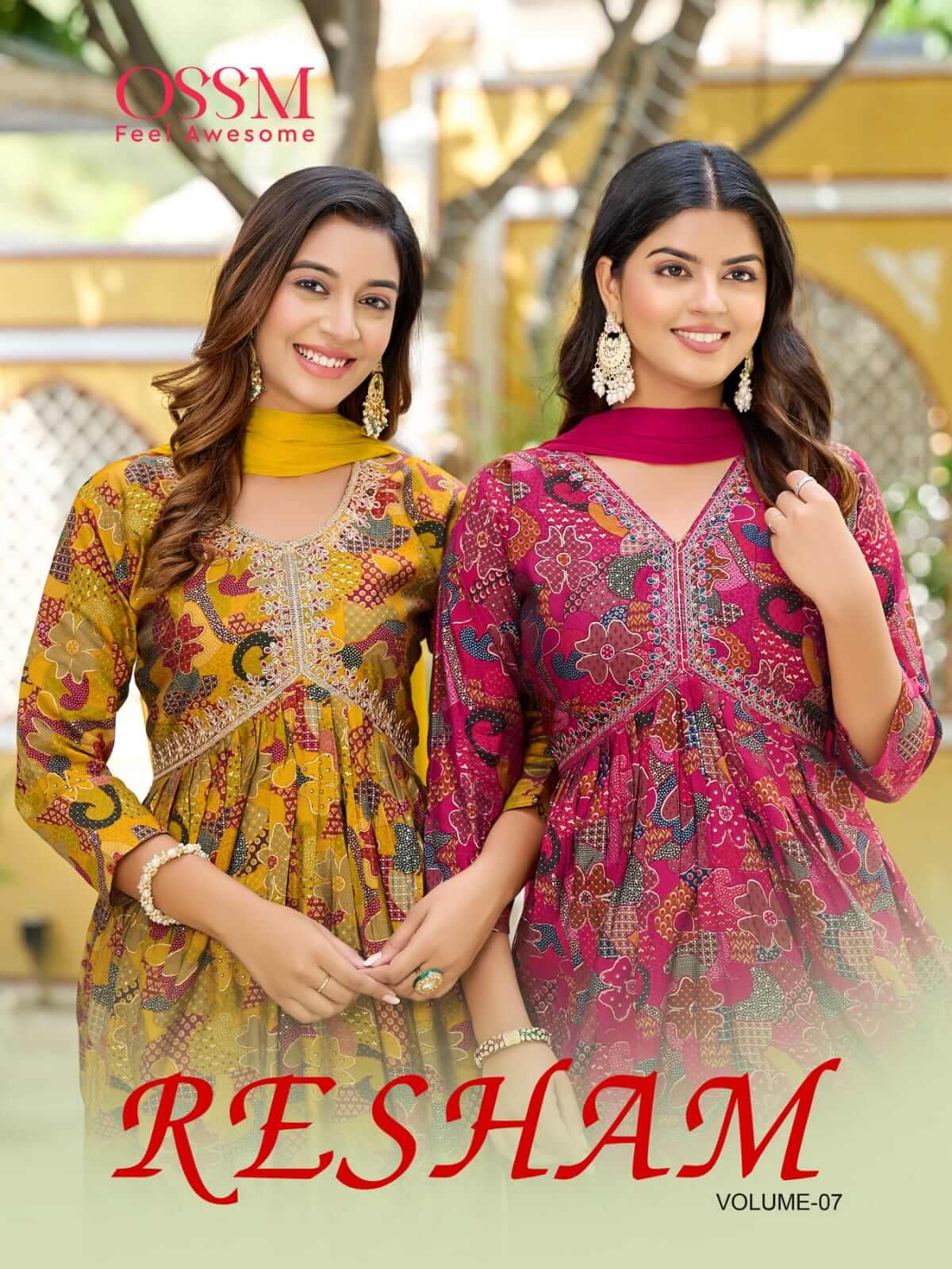 Ossm Resham Vol 7 Alia Printed Salwar Kameez Catalog collection 5