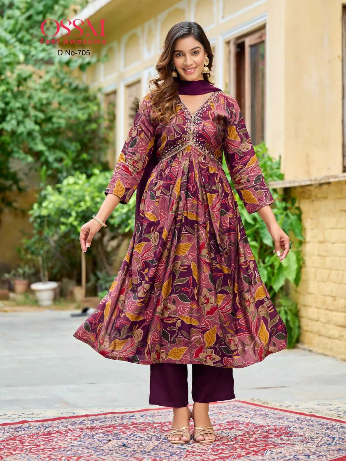 Ossm Resham Vol 7 Alia Printed Salwar Kameez Catalog collection 7