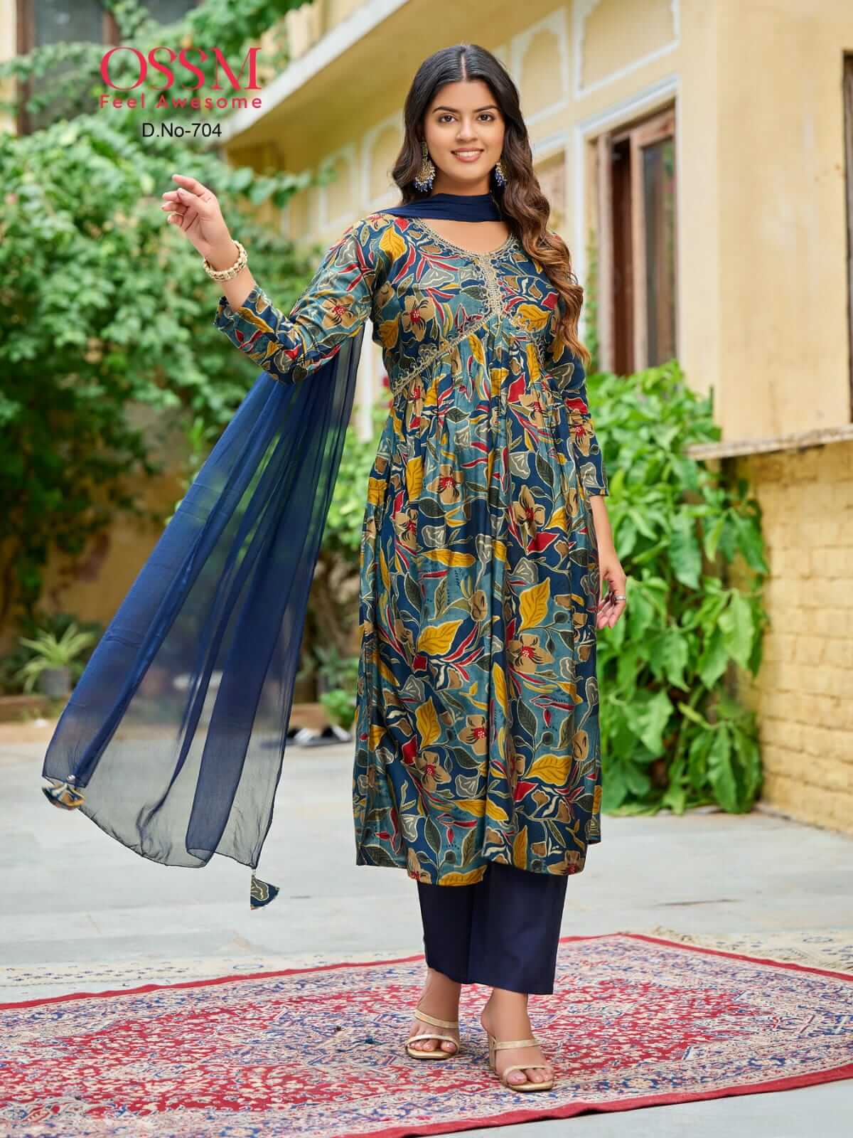 Ossm Resham Vol 7 Alia Printed Salwar Kameez Catalog collection 1