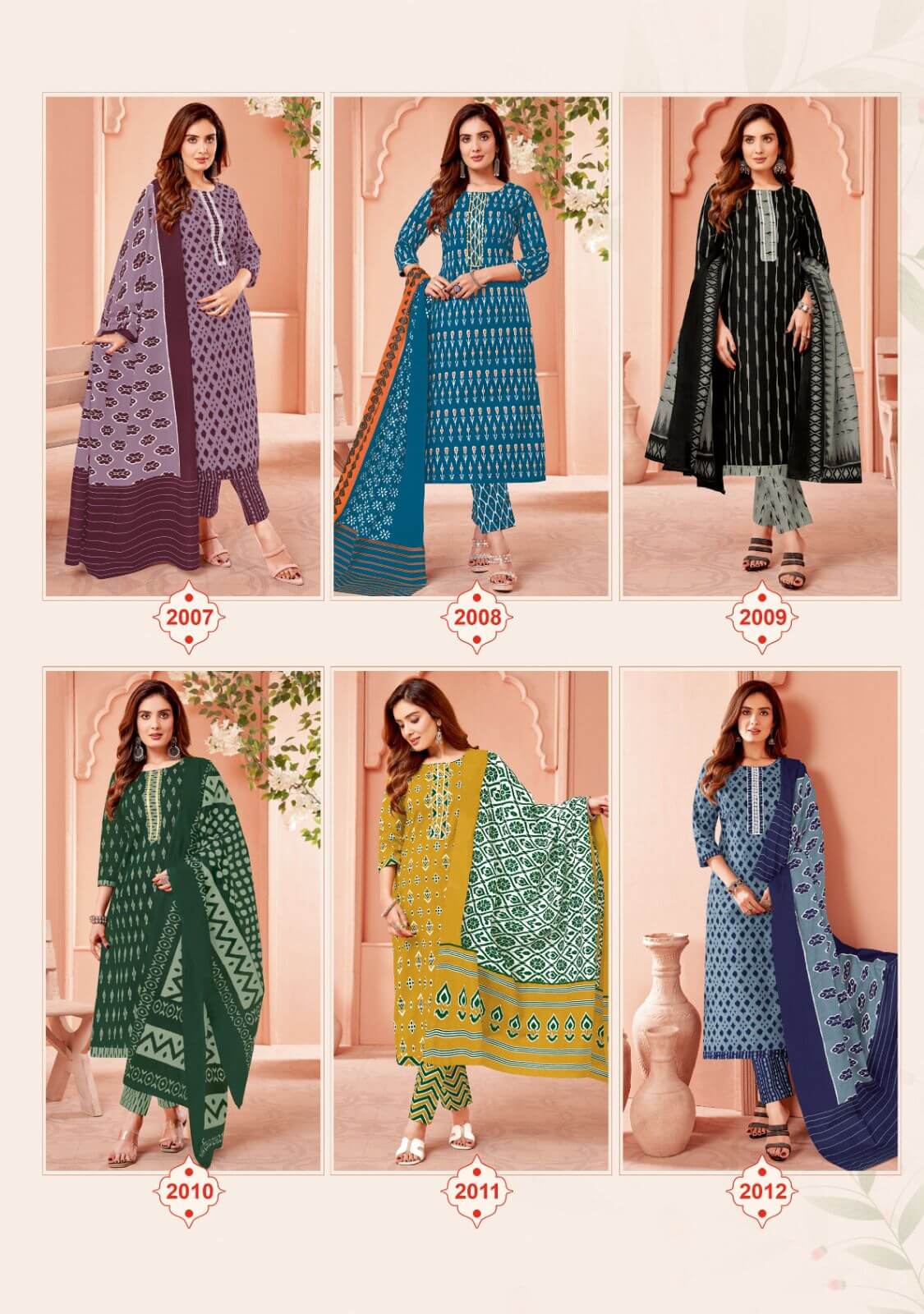 Balaji Cotton Ikkat Prime Vol 2 Readymade Dress Catalog collection 15