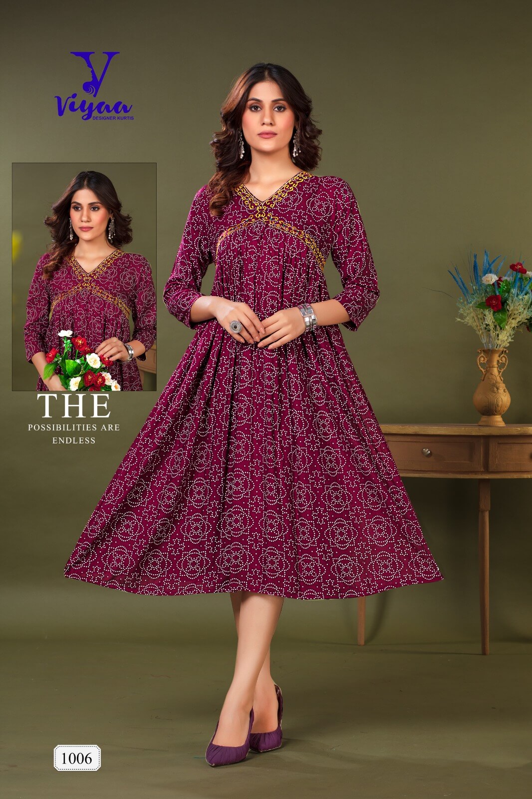 Viyaa Designer Bulbul Alia Rayon Kurti Catalog collection 7