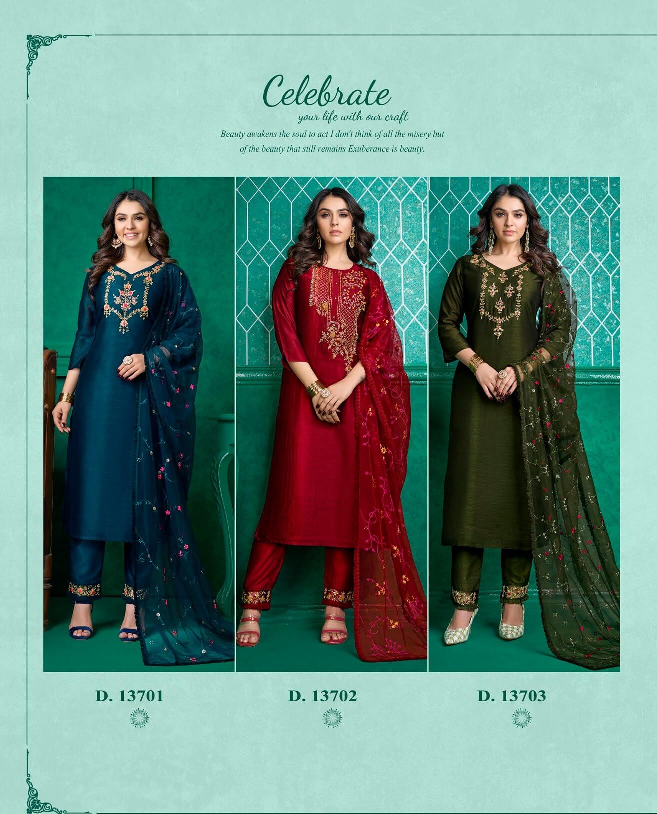 Lily Lali Maria Vol 9 Designer Wedding Party Salwar Suits collection 1