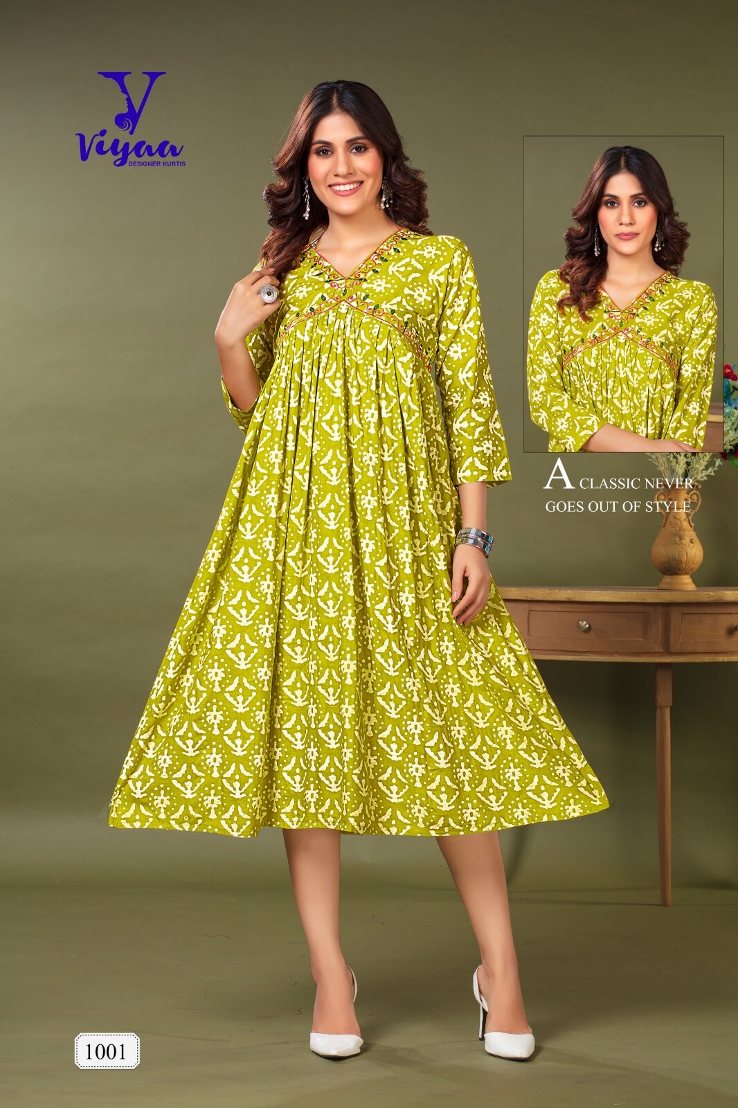 Viyaa Designer Bulbul Alia Rayon Kurti Catalog collection 3