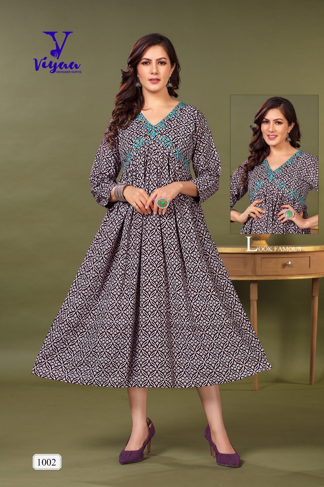 Viyaa Designer Bulbul Alia Rayon Kurti Catalog collection 5